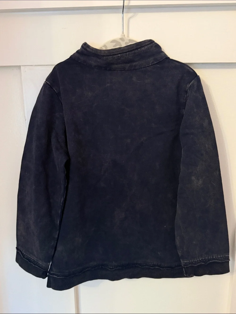 Burt's Bees Baby Navy Quarter-Zip Hoodie